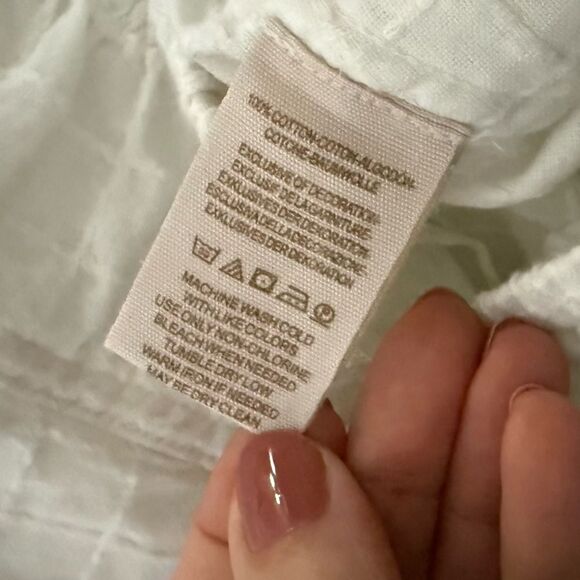 Free People Check It Out Tonal Embroidered Pants in Ivory M - Picture 8 of 16